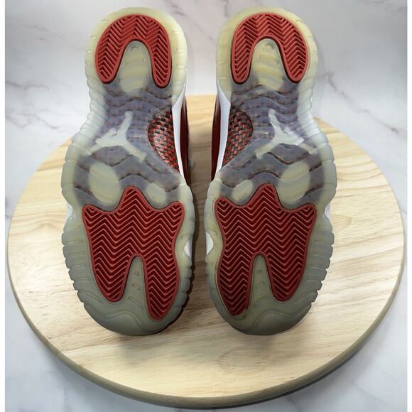 Nike Jordan 11 Retro 'Cherry' 2022 (GS) Size 7Y 8.5W Red White Shoes - Picture 10 of 13